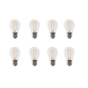 75-Watt Equivalent A15 Medium-Base Dimmable Filament Clear Glass LED Ceiling Fan Light Bulb in Daylight (8-Pack)