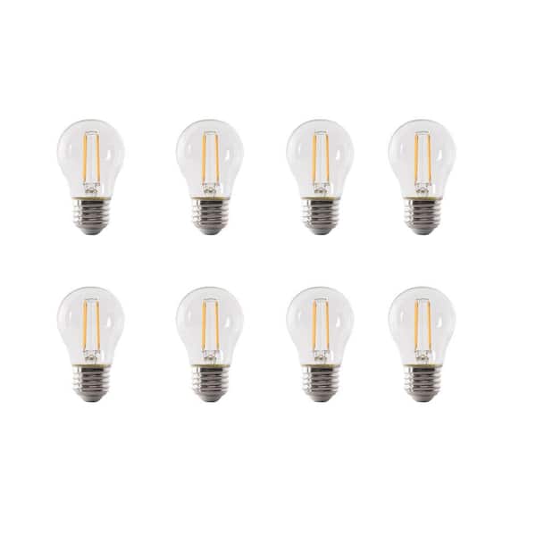 Feit Electric 75-Watt Equivalent A15 Medium-Base Dimmable Filament Clear Glass LED Ceiling Fan Light Bulb in Daylight (8-Pack)