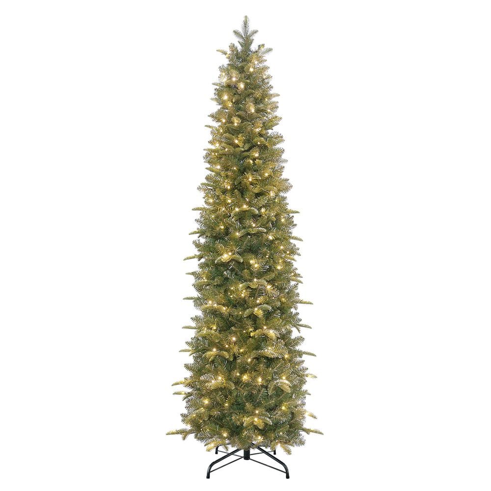 7.5 ft. Pre-Lit Artificial Christmas Tree Pencil Yardley Spruce with 350 Dual-Color LED Lights price history on PriceWatchPro
