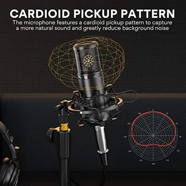 YICHUHAOXI Condenser Microphone Studio Recording Mic with Shock