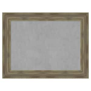 Alexandria Greywash 34 in. x 26 in. Framed Magnetic Board