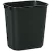 Rubbermaid FG295500BLA 13 Qt. / 3.25 Gallon Black Rectangular Wastebasket /  Trash Can
