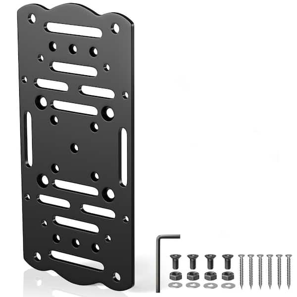Mailbox Post Hardware Steel Mailbox Mounting Bracket Plate Compatible with Most Post-Mounted ...