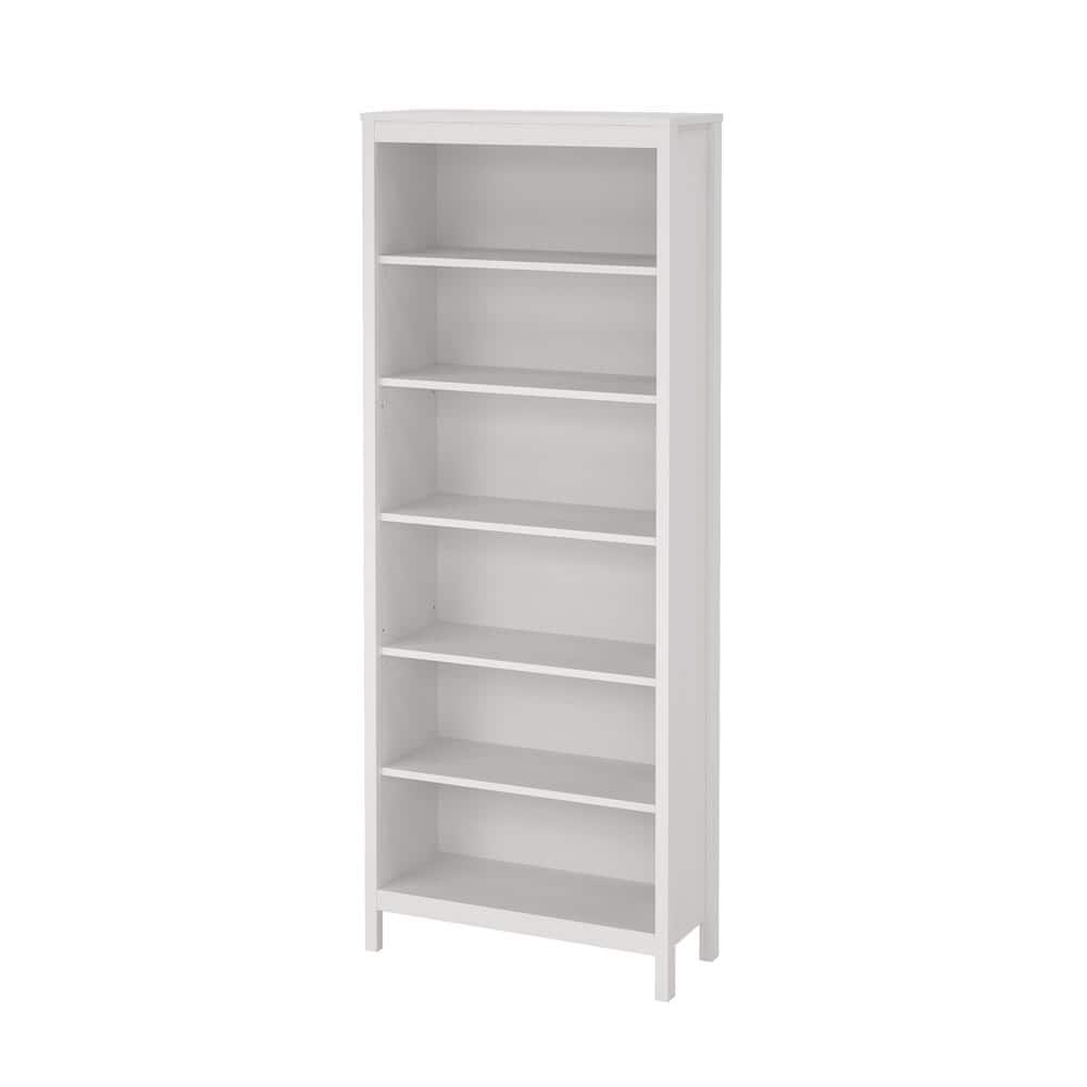 Tvilum Madrid 78 in. Tall White Engineered Wood 6-Shelf Tvilum Madrid 78 in. Tall White Engineered Wood 6-Shelf