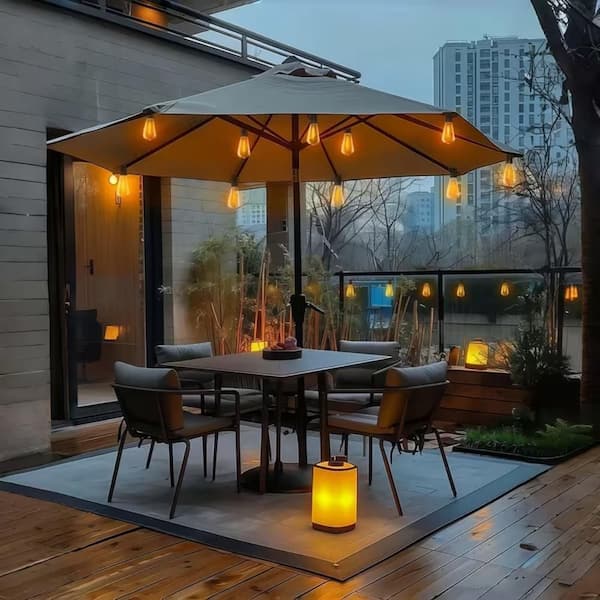 25-Light 50 ft. Indoor/Outdoor Plug-In Integrated LED Fairy String-Light, ST38 LED Bulbs