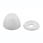 Toilet Bolt Concealer Caps 2-Piece Includes Flat Washer and Snap-On Cap (25-Sets)