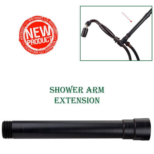 High Sierra Showerheads Exclusive 6 In Solid Metal Shower Arm Extension Oil Rubbed Bronze Hs Sx Orb Solid Metal Shower Arm Extension, Oil Rubbed Bronze Shower Arm Extension
