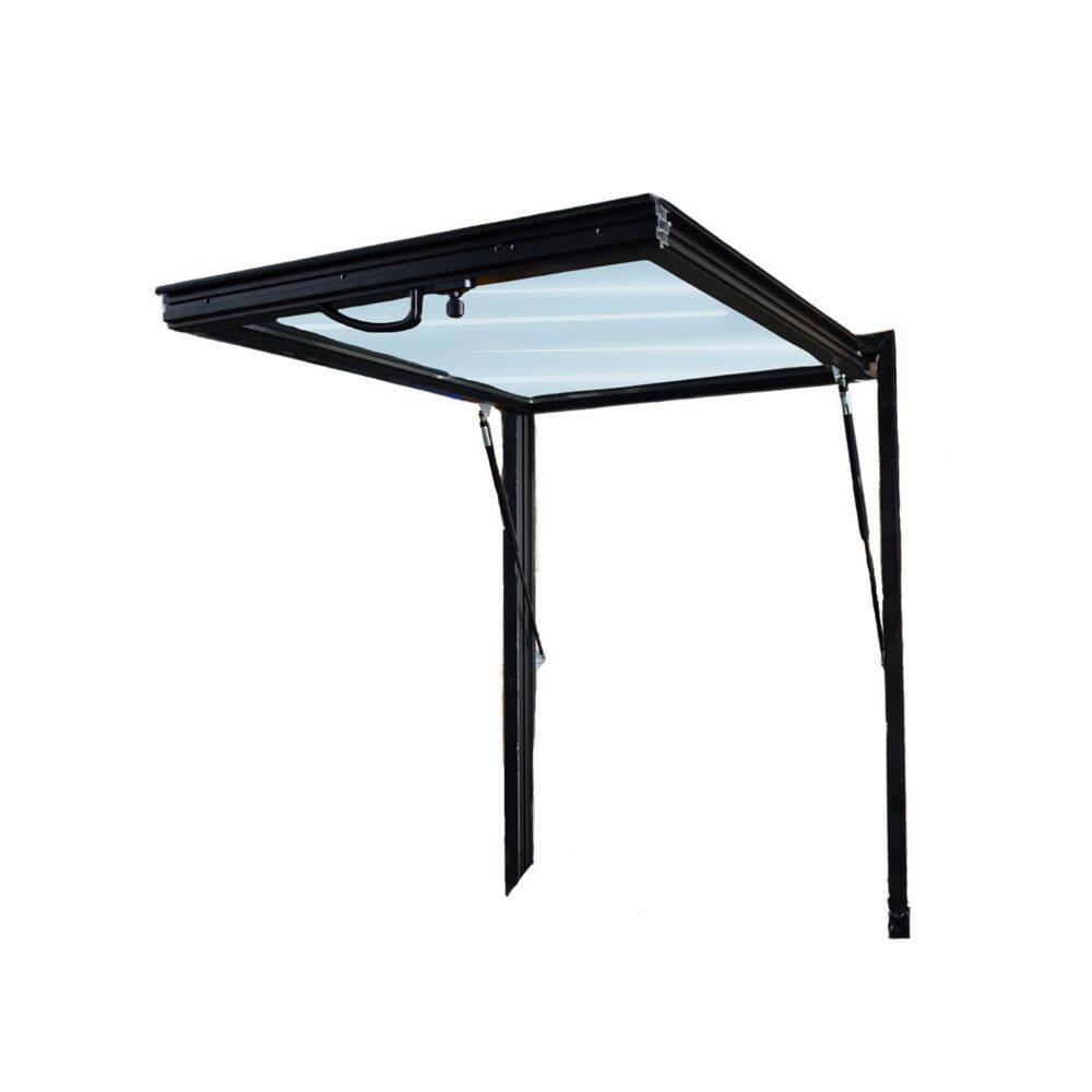60 in. x 46 in. Elite Aluminum Awning Pop Up Window in Black with No Sill price history on PriceWatchPro