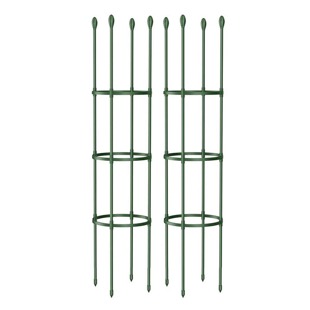 55.1 in. Tomato Cage Garden Trellis Tighter and Stable Plant Support (2-Pac