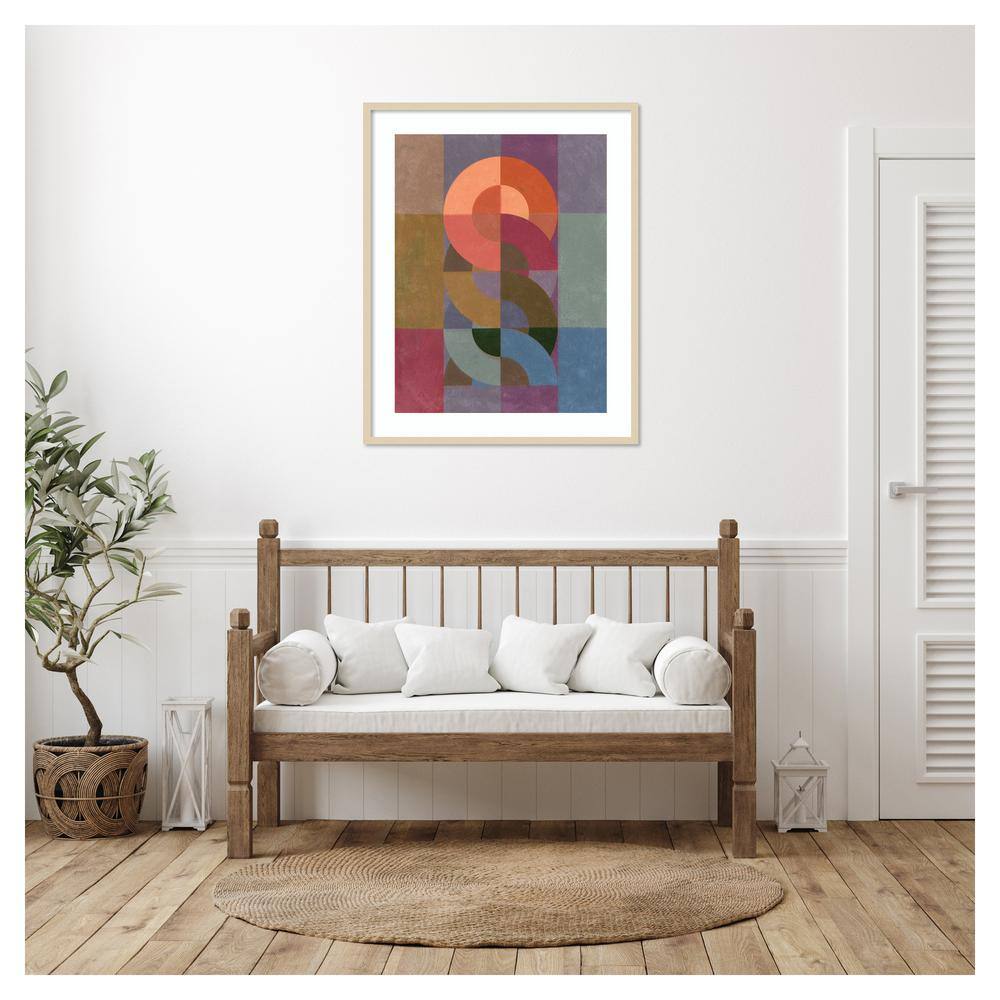 Chainweave II Svelte Natural Framed Abstract Wall Art