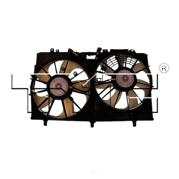 TYC Dual Radiator and Condenser Fan Assembly 2010-2013 Lexus RX450h