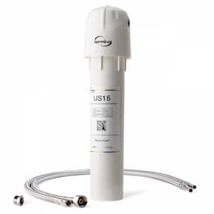 Leak-Free Direct Connect Under Sink Water Filter System for Kitchen Reduce Odor Chlorine Metals Easy Installation