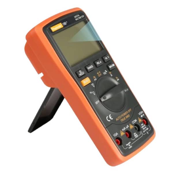 Auto Ranging Digital Multimeter TRMS 6000 with Alligator Clips Test Leads AC/DC Voltage/Current,