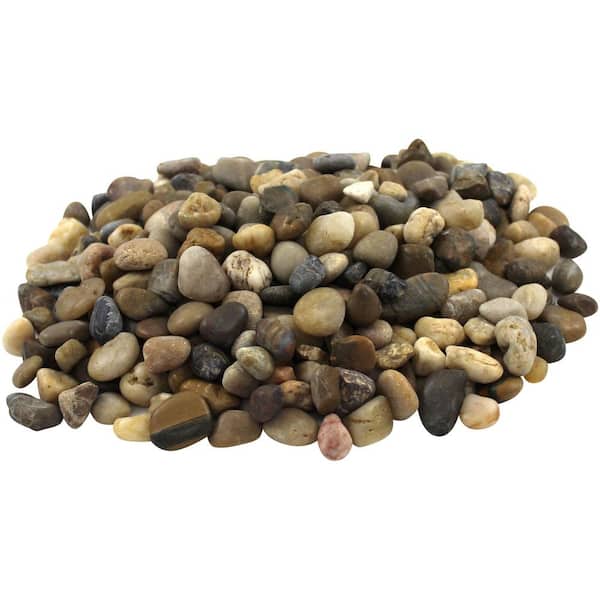 Rain Forest 0.5 in. to 1.5 in., 2200 lb. Small Mixed Grade A Polished Pebbles Super Sack