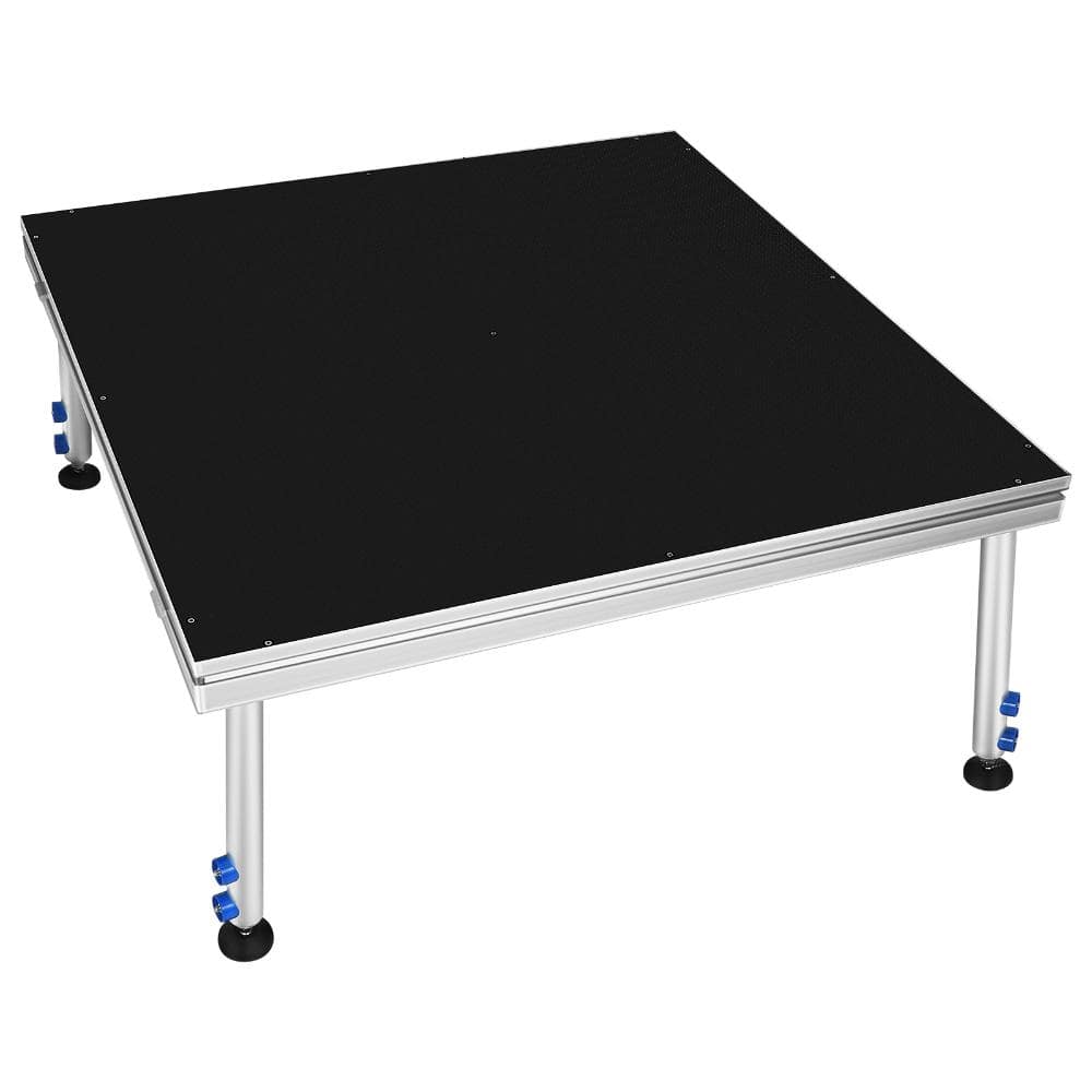 48"×48" Aluminum Adjustable Stage Platform, 24"‑40" Riser, 1540lbs/m² Load for Events & Weddings