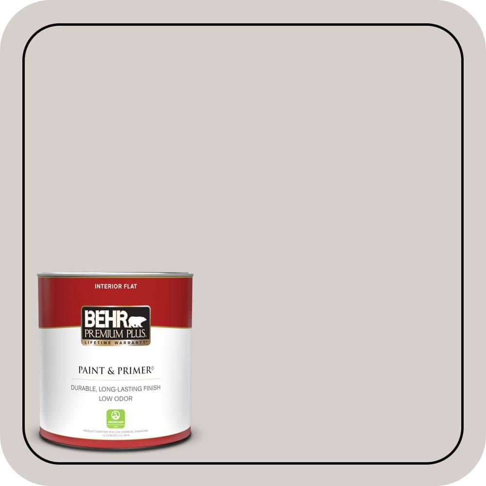 BEHR PREMIUM PLUS 1 qt. #N140-1A Soft Lilac Flat Low Odor Interior