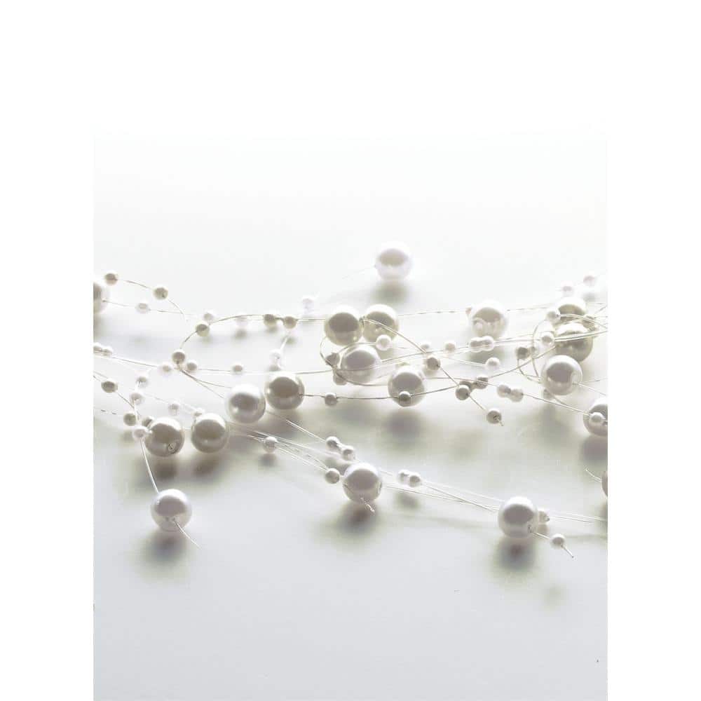 White/Ivory Pearl Beaded Garland, Beaded Pearl Garland 5ft - Great for –  Bungalow Daisy
