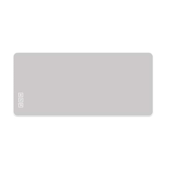 Tatahance 59 in. W x 27 in. H Rectangular Frameless Wall LED Light Bathroom Vanity Mirror in Silver