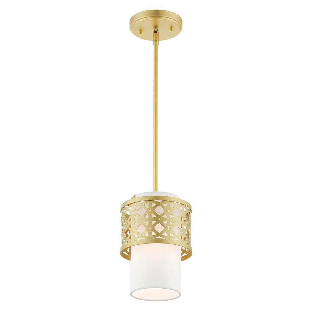 Soft Gold Mini Drum LED Pendant Light