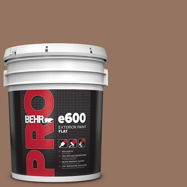 BEHR PRO 5 gal. #BXC-84 Corral Brown Flat Exterior Paint