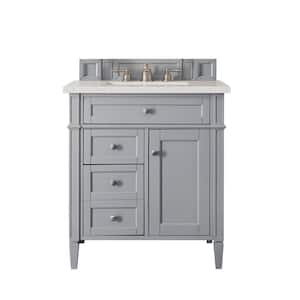 Brittany 30.0 in. W x 23.5 in. D x 34.0 in. H Single Bathroom Vanity in Urban Gray with Lime Delight  Quartz Top