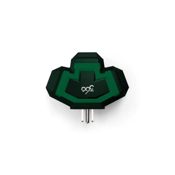 3-Outlet Power Hub Adapter Green