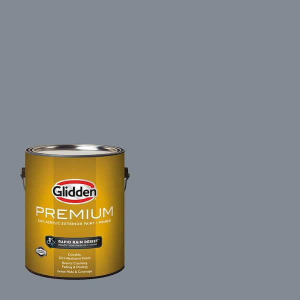 Glidden Premium 1 gal. #PPG1039-5 Garrison Gray Flat Exterior