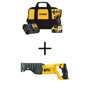 ATOMIC 20V MAX Lithium-Ion Cordless Impact Driver Kit and 20V MAX Cordless Reciprocating Saw