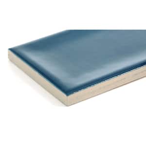 Raku Blue 3 in. x 12 in. Glossy Ceramic Wall Tile (6.3 sq. ft./Case)