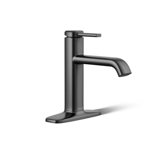 KOHLER Ashan Single Hole Single-Handle Bathroom Faucet in Matte Black