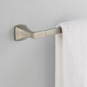 Venturi 24 in. Towel Bar, Double Post Toilet Paper Holder and Towel Ring Kit in Brushed Nickel