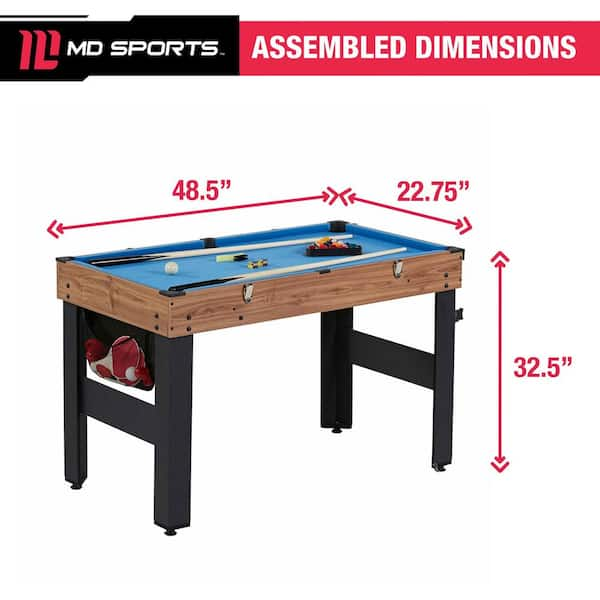 Sunnydaze Decor 10-in-1 Multi-Game Table DQ-S033 - The Home Depot