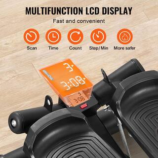 Mini Stepper Twist DLAEIOK Con Bande Elastiche – Attrezzo Fitness Aerobico Idraulico Pieghevole Con LCD