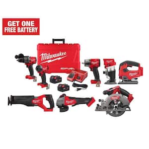 M18 FUEL 18-Volt Lithium Ion Brushless Cordless Combo Kit 6-Tool with Jig Saw and Compact Router
