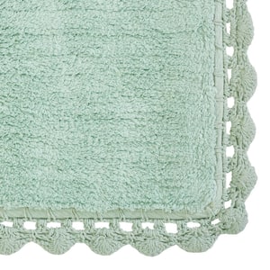 Chesapeake Crochet 2Pc Mist Bath Rug ( 21"X34" & 17"X24")
