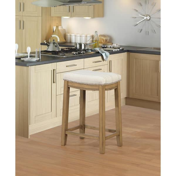 Rustic Brown Faux Flokati Counter Stool, White Rustic Counter Stools