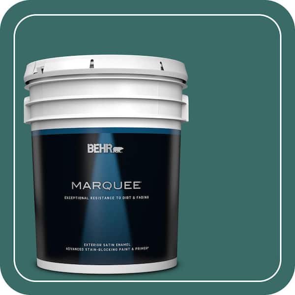 BEHR MARQUEE 5 gal. #M450-7 Beta Fish Satin Enamel Exterior Paint & Primer