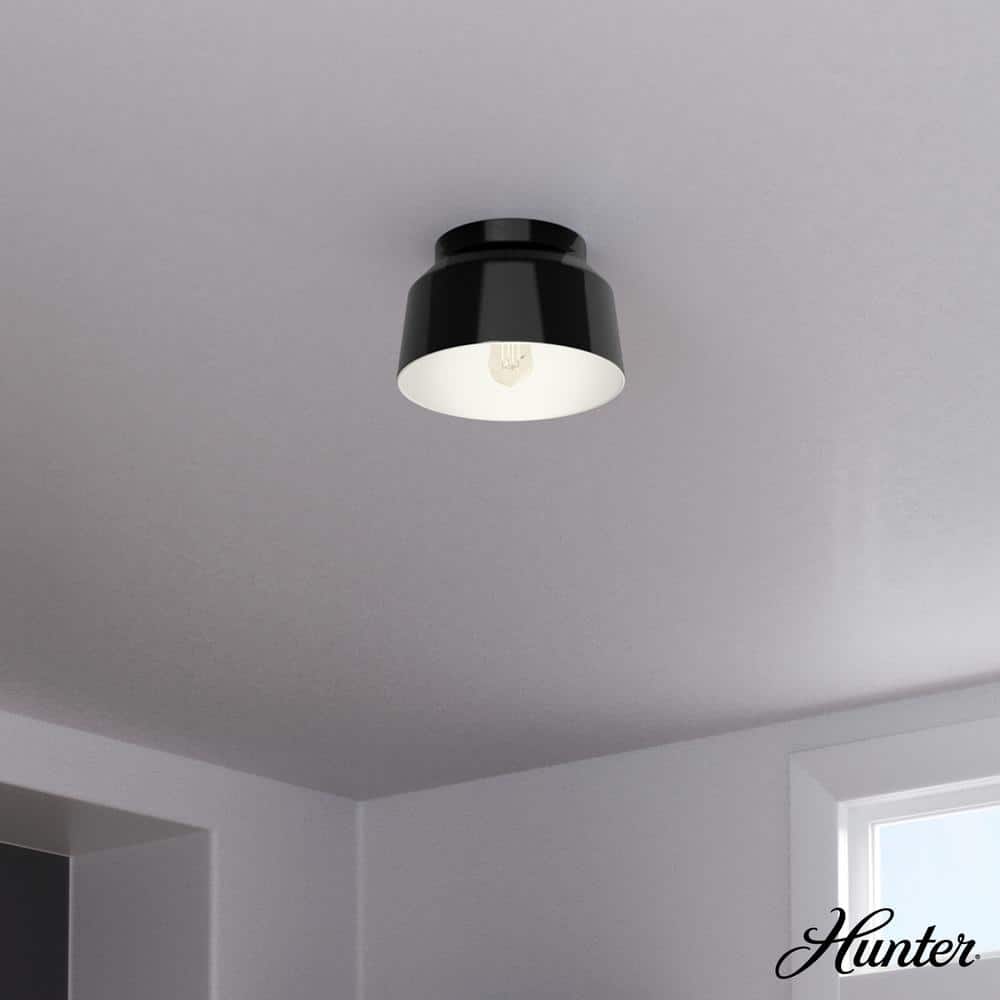 Matte Black Aluminum 11.5" LED Flush Mount Light