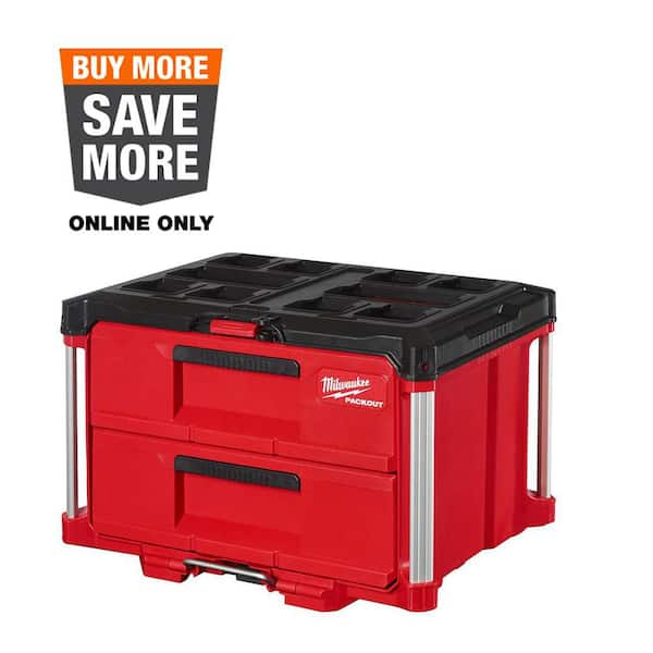 PACKOUT 22 in. 2-Drawer Tool Box with Metal Reinforced Corners