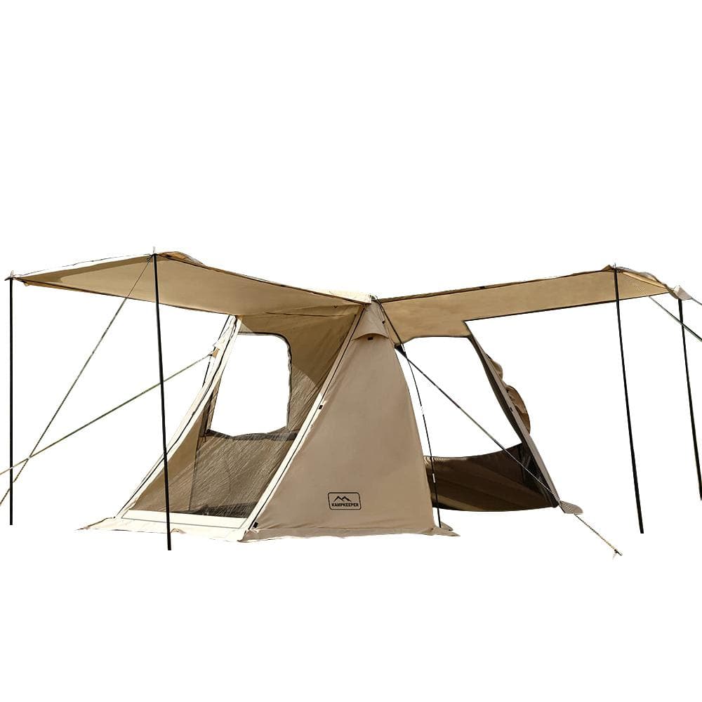 Khaki Vehicle SUV Car Tent, Tailgate Shade Awning Tent for Camping, Picnic,