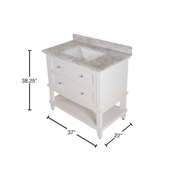 Home Decorators Collection 36 Teasian Vanity Combo Shelly Lighting 9266