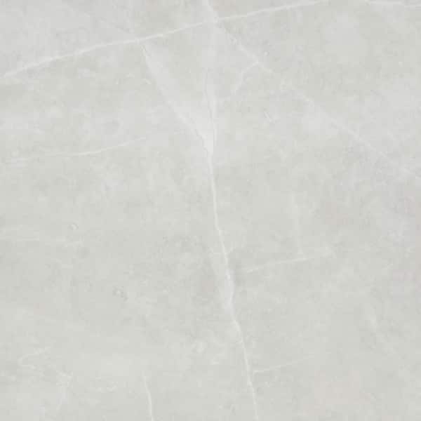 EMSER TILE Sterlina Silver 23.62 in. x 23.62 in. Polished Marble Look Porcelain Floor and Wall Tile (15.5 sq. ft./Case)