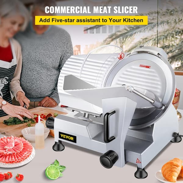 10" Blade Commercial Meat Slicer Electric Deli Slicer Veggies Cutter Kitchen 