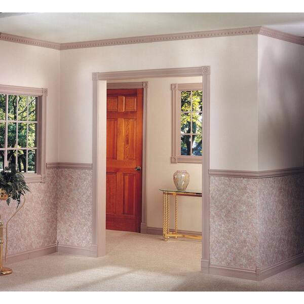 HOUSE OF FARA 29/64 in. x 2-1/4 in. x 96 in. Hardwood Colonial Crown Moulding