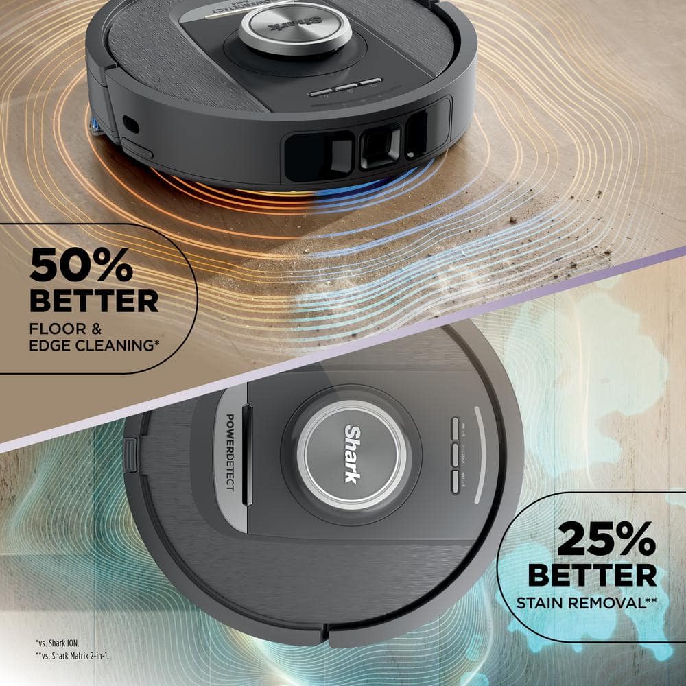 Gaia Gray Cordless 2-in-1 Robot Vacuum and Mop with HEPA Filter