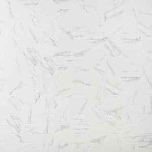 Santorini Statuario White 5.9 in. x 6.69 in. Matte Porcelain Floor and Wall Tile (6.13 sq. ft./Case)