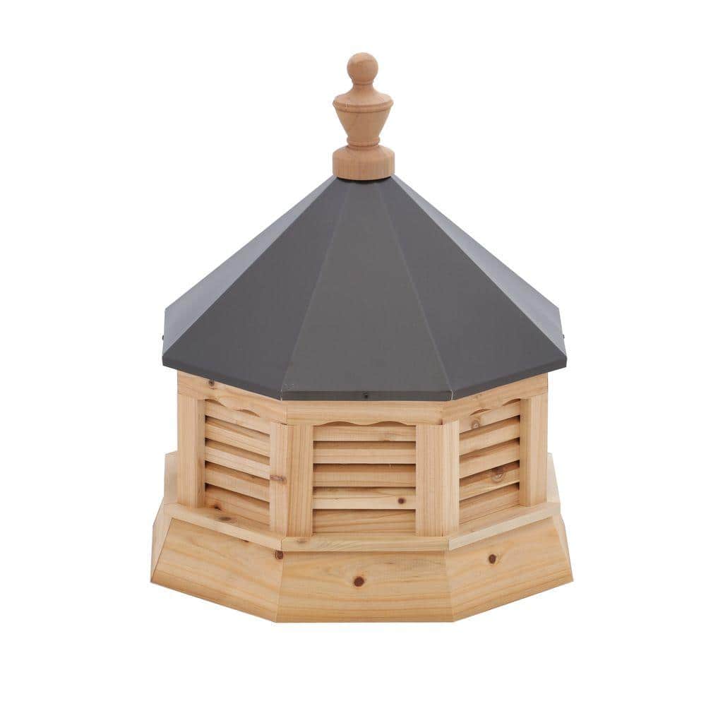 HomePlace Structures 21 in. x 21 in. x 26 in. Cedar Octagon Cupola with