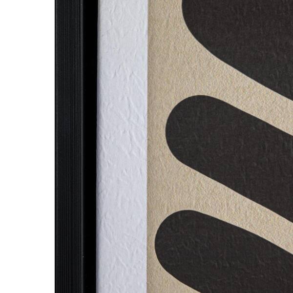Storied Home Wood Black Framed Abstract Lines Art Print
