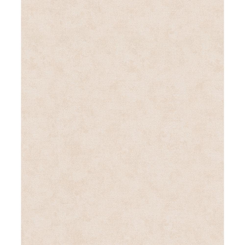 Flora Collection Beige Plain Texture Pearlescent Finish Non-Pasted Vinyl on