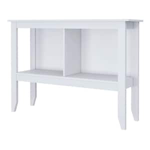 Brands Paulson 48 in. L White Veneer MDF Top Rectangle Mid-century Modern Console Table
